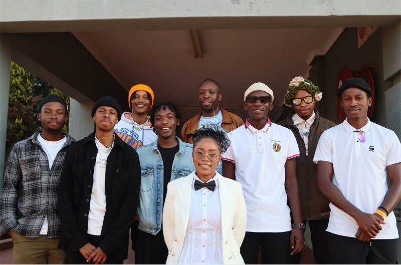 Group of young black youths