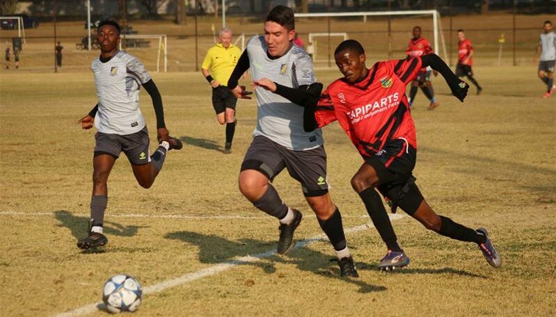 Sam Hamade grabbed a brace for Old Bens but Austin Nkosi and Byrone Matthews ensured Luso left Currin Park with a point.