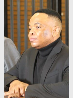 a man in court