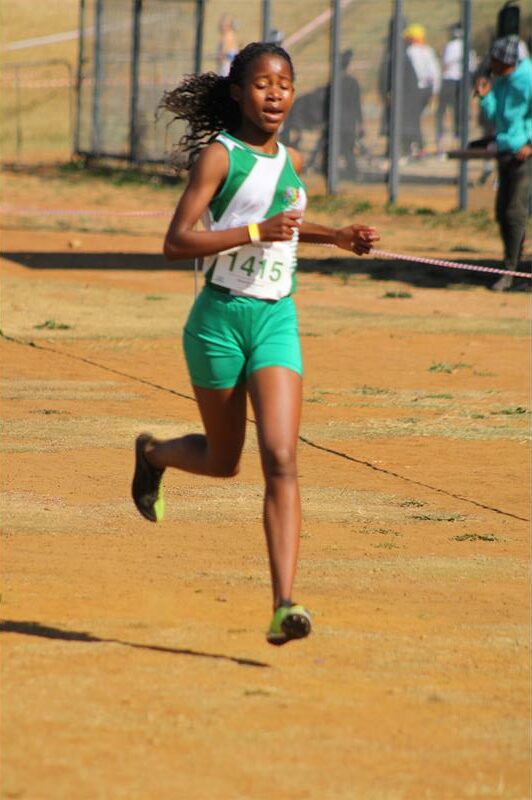 She finished second in the U14 girls' 4km.