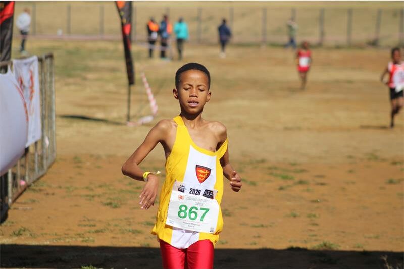 She won the combined U11 and U12 girls' 3km race in 13:01.