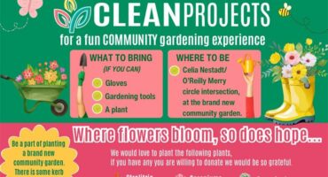 Poster to promote community clean-up