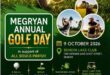 Poster created to promote a charity golf day