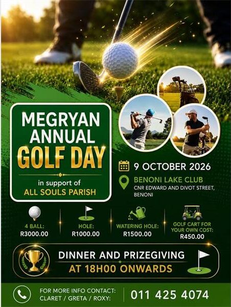 Poster created to promote a charity golf day