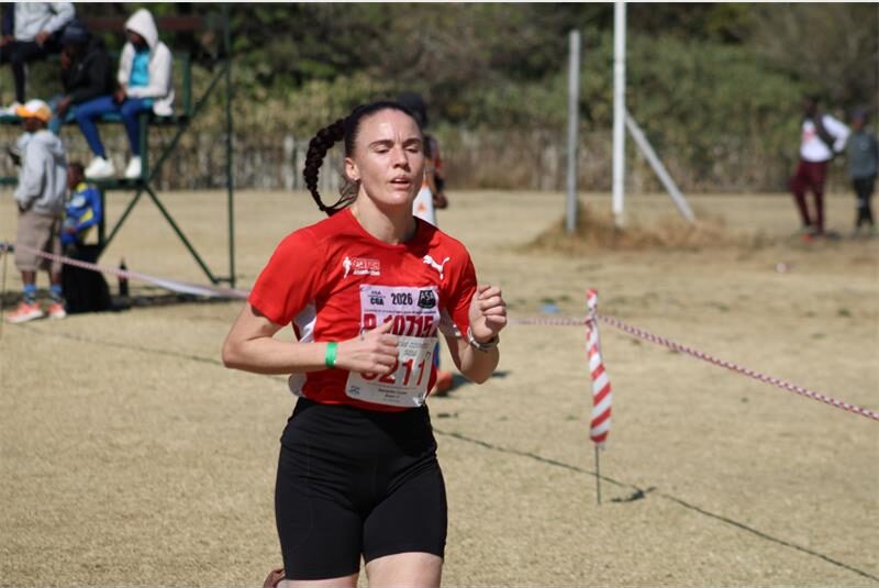 She was second in the senior women's 10km race.