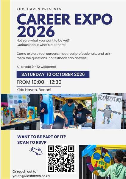 Information poster with details about a career expo