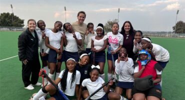 Group of female hocky players