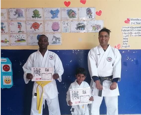 The sensei lauded the two students for their commitment and dedication in their preparation and during the grading.