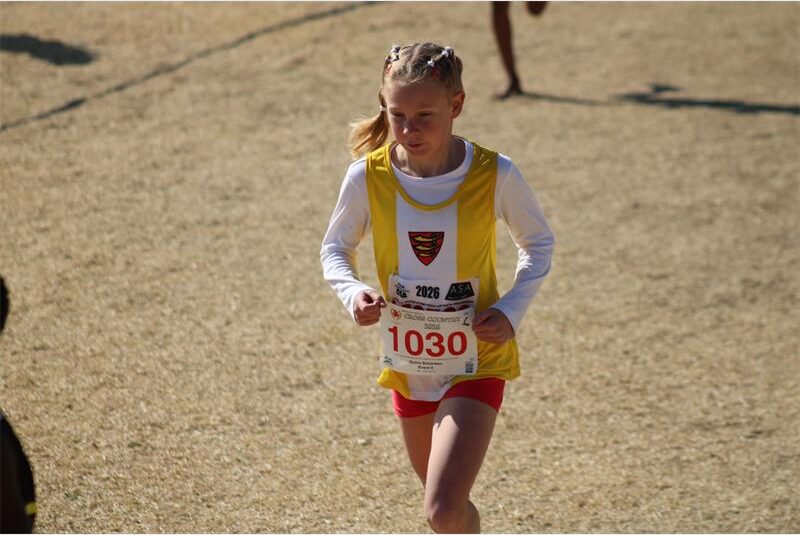 She won her first race of the CGA sub-youth (primary schools) track and field season.