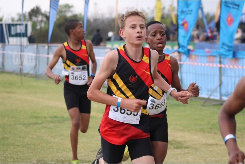 He finished seventh in the U14 boys' 4km.