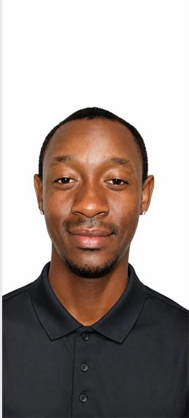 Close up of a young black man