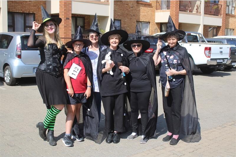 Locals dressed in different costumes to help raise funds for the retirement village's patio for frail care residents.