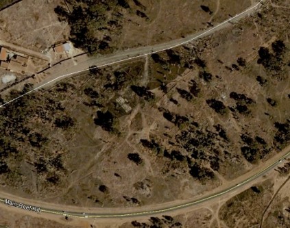 This 2009 image shows the area without any shacks or mounds of plastic.