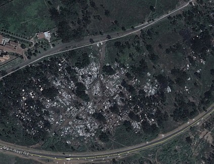 This image, from 2012, shows just how much the settlement has expanded.