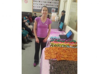 Brakpan resident Jillian Sotto Corona and her family spoiled more than 100 women patients at the Life Esidimeni Witpoort Care Centre, in Vulcania, on Women's Day. The hospital provides chronic mental healthcare, frail care, chronic rehabilitation and acute care to indigent patients. The patients were treated to pizza, coldrinks and chocolates, and each received a gift bag filled with sweets.