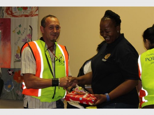 CPD chairman Abrie Beetge (left) and Sgt Faith Ntuli, from the Brakpan SAPS.