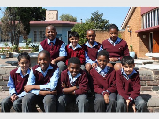 Grade Five, back (from left): Sphiwosethu Ndaba, Vashish Pal, Ruth Wondemu and Chantel Muchechetere. Front: Aaqilah Rawat, Lesedi Mokoena, Yusriy Kgoadi, Leago Seete and Carlo Cardoso. Absent: Mishaylin Moodley.