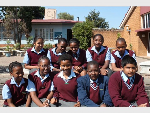 Grade Six, back (from left): Nikita Muller, Angela Nonjaba, Promise Simelane, Gugulethu Sindane and Sipho Maseko. Front: Masego Matlala, Nomhle Motha, Tshiamo Marite, Lebogang Sibanyoni and Dhanvin Nair.