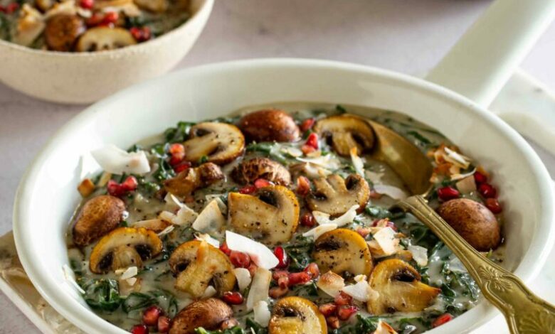 19 JANUARY - WFD - Coconut creamed greens and mushroom