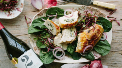 19 SATURDAY ENTERTAIN - Stuffed chicken breasts with goats' cheese