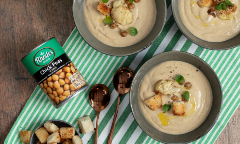 20 JUNE - MEATLESS MONDAY – Roasted cauliflower and chickpea soup