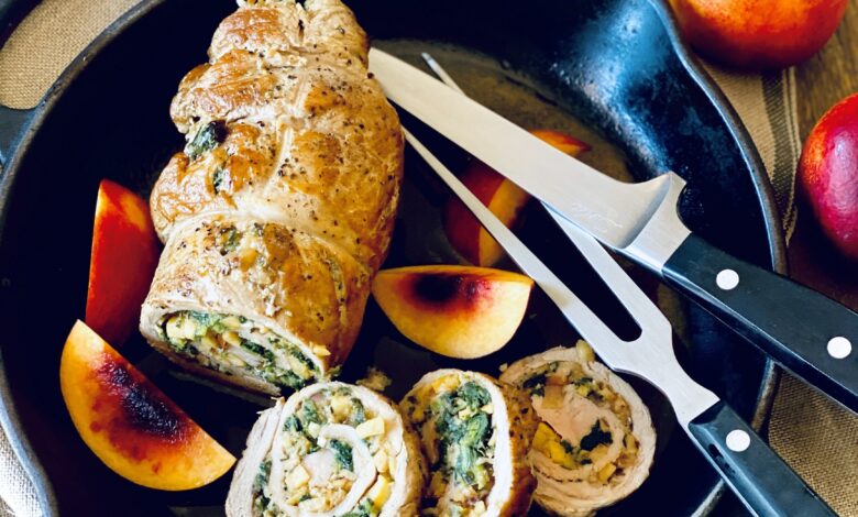 Wed 2 Nov - Nectarine Stuffed Pork