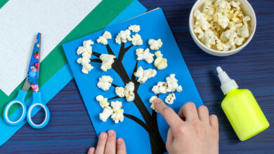How to make a popcorn tree