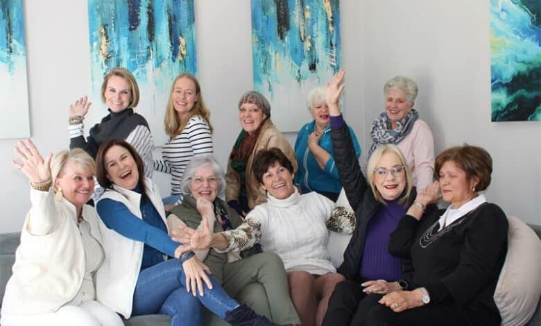 Line dancers trade their boot-scooting boots to become pin-up models.