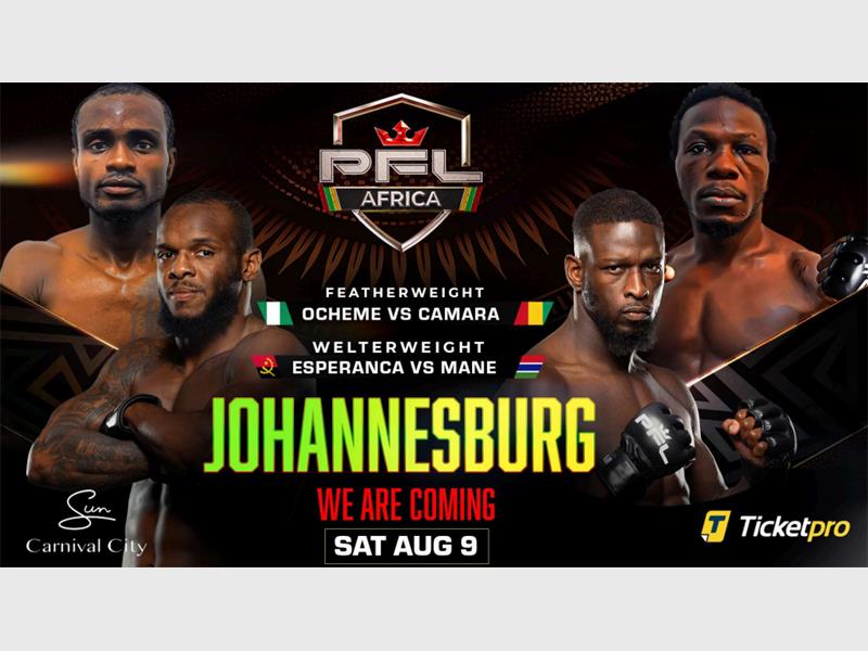 PFL Africa heads to Brakpan with top MMA talent from across the continent. Don’t miss the action as Africa’s finest compete for a shot at championship glory.