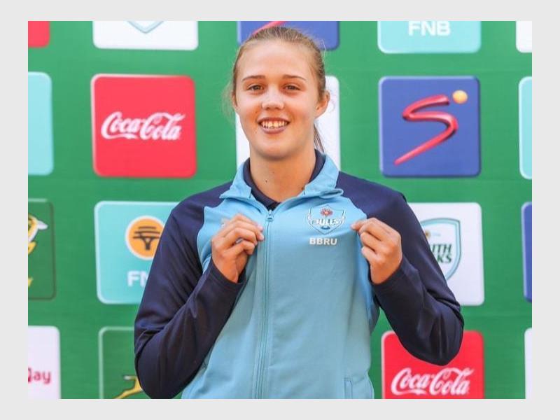 Chemikè Visser is in Graad Agt, maar reeds ’n krag om mee rekening te hou op die rugbyveld én die atletiekbaan.