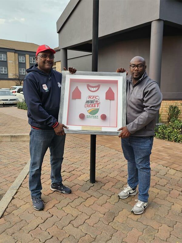 Cricket South Africa, Easterns Cricket, and KFC Mini-Cricket paid tribute to Brakpan resident Logan Naina for over two decades of dedication to grassroots cricket.