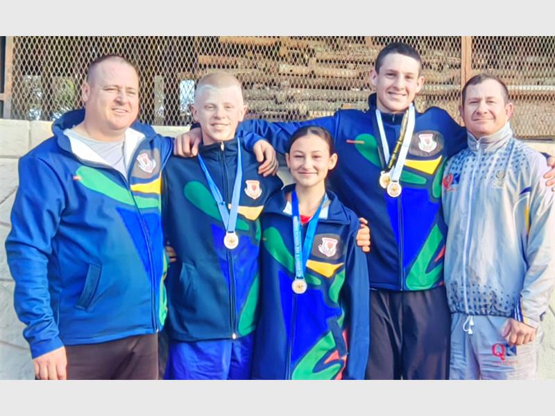 Many medals were won and spots secured in SA championships.