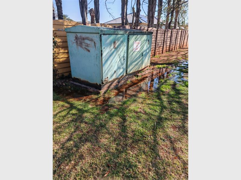 Residents in Zeeman Street and nearby areas can expect a power supply interruption.