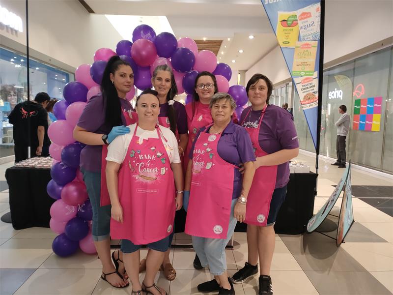 There was a customer who is in remission supporting the stall.