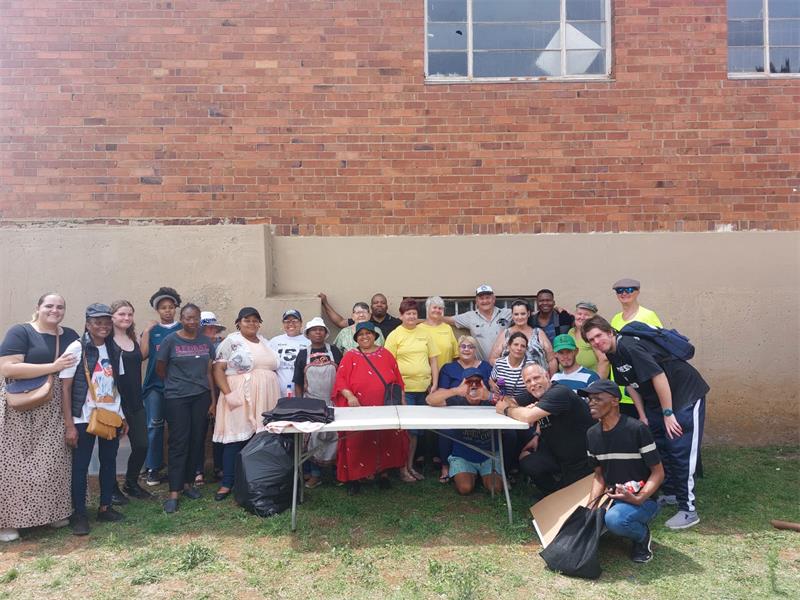 Over 300 people were helped with food, clothes and spiritual support.