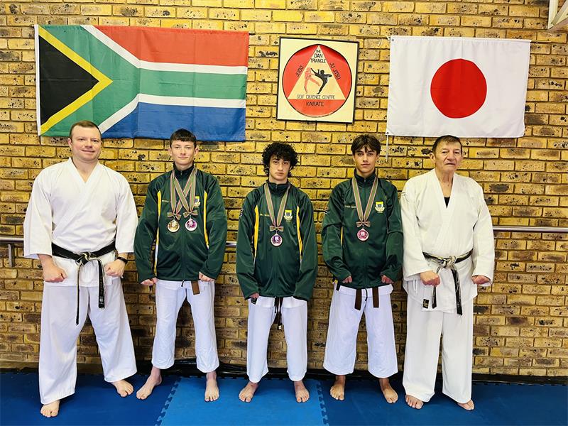 Three of the Dan Triangle Karate Club members recently traveled to Japan for the KWF World Championships.
