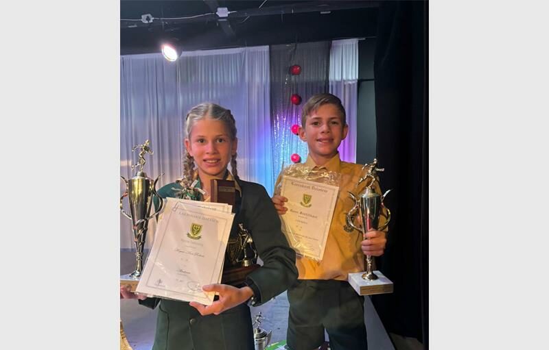 Die boetie en sussie was al vantevore aangewys as die skool se landloop atlete van die jaar.