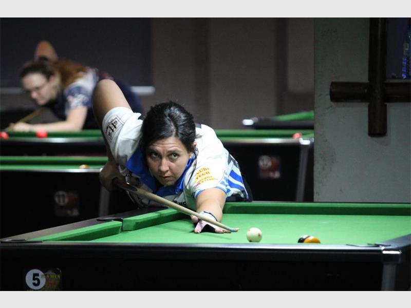 This pool game, a race to five game, was won with a narrow victory after nine rounds.