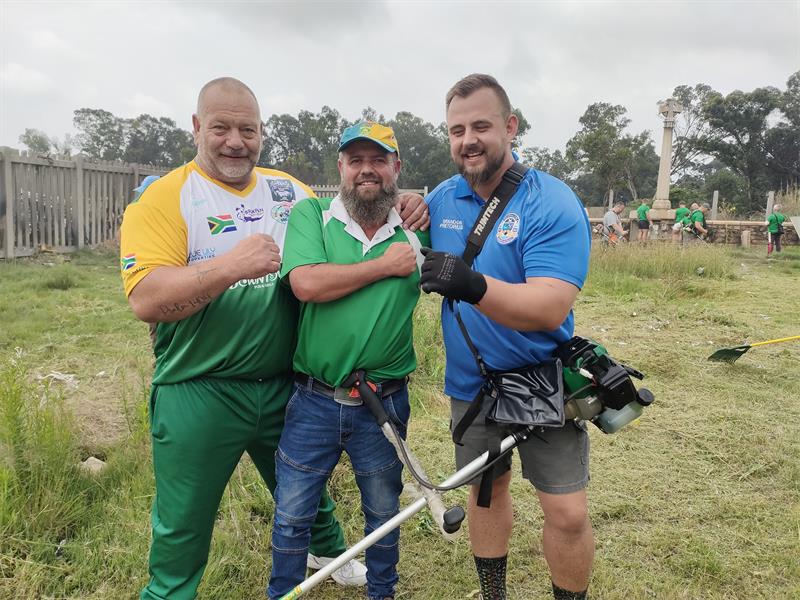 Community members and several organisations cleaned the 1922 Miners’ Revolt Memorial in Brakpan.