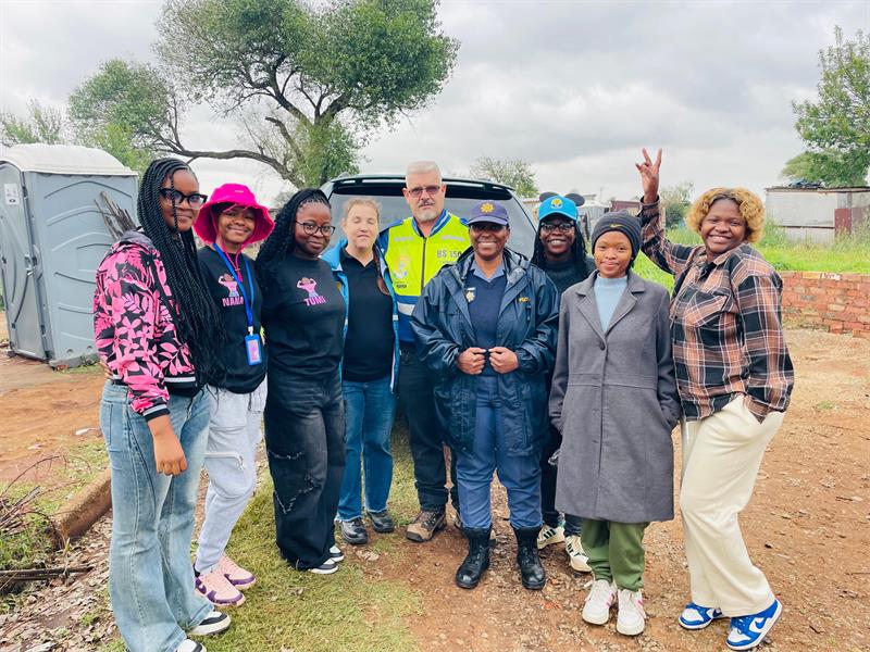Families in the Mgongo informal settlement were left without shelter, food, and clothing after a destructive storm, prompting Brakpan SAPS and partners to step in with aid.
