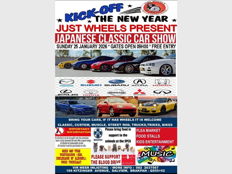 Join Just Wheels first open day for 2026 with cars music and family fun