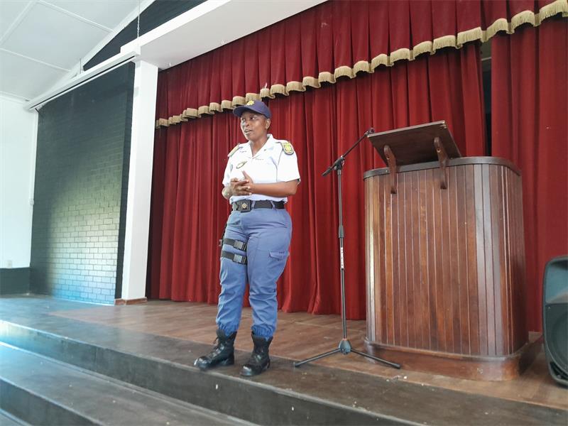 Bullying, theft and respect for the elders topics at school safety campaign at Laerskool Brakpan-Oos.