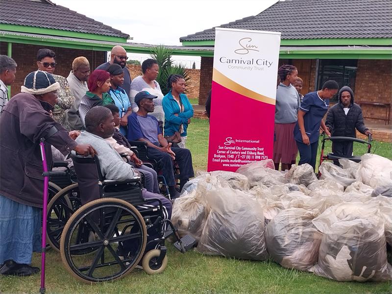 Serving the Daveyton community since 1996, Elethu Home received a boost from Carnival City, reinforcing the importance of corporate support in sustaining vital care services.