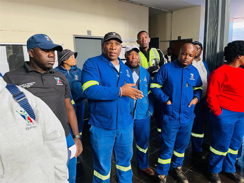 Brakpan roads and stormwater depot visit