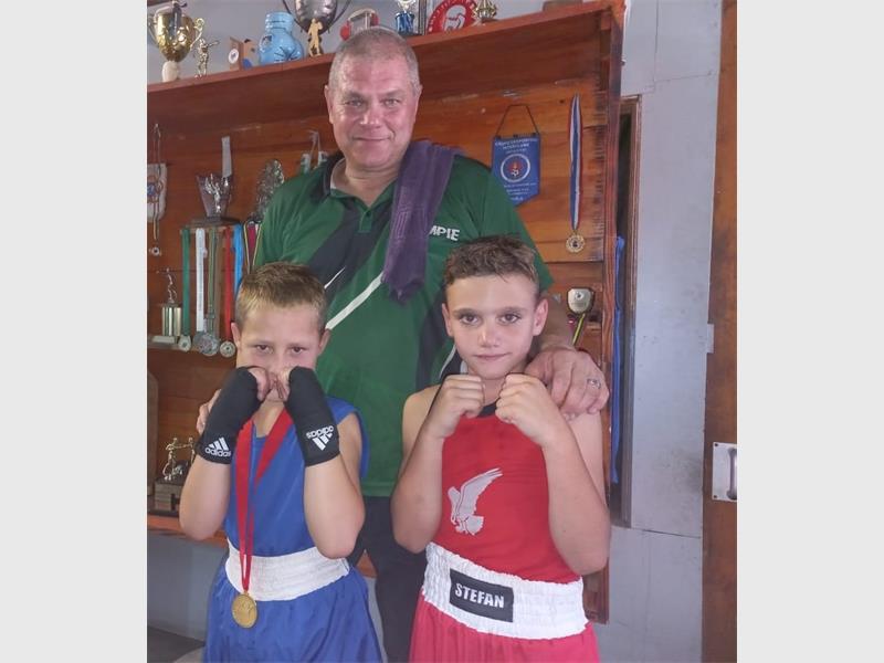 This local boxer is strong competition in his age group, winning with a ref stop contest at the recent Bert Collins tournament in Springs.
