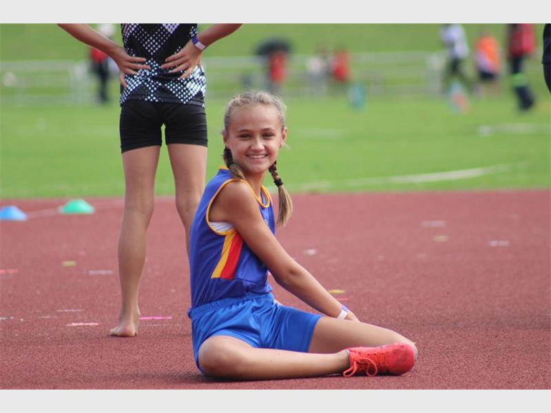 Díe Laerskool Dalview hoogspring atleet neem reeds deel by die SA kampioenskappe.