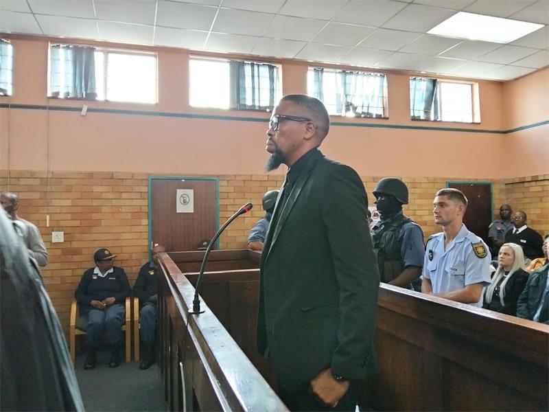 The accused denied the charges against him in court.
