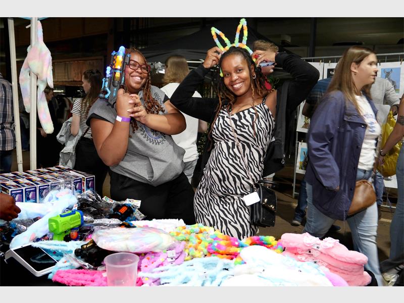 These Brakpan residents were spotted at the Emperors Palace Night Market.