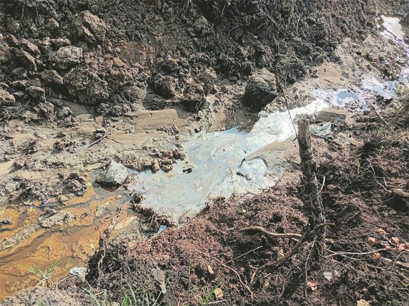 The resident claims that the cause is damage to a nearby stormwater drain damaged during work by the municipality.