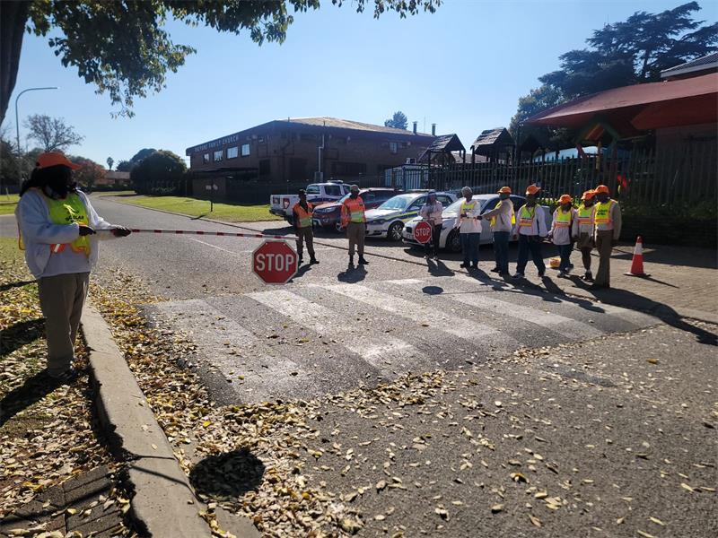 The initiative focused on safe road crossing, traffic regulation and protecting learners in school zones.